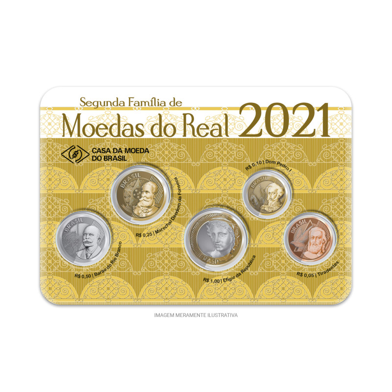 Set de Moedas da Segunda Família do Real 2021